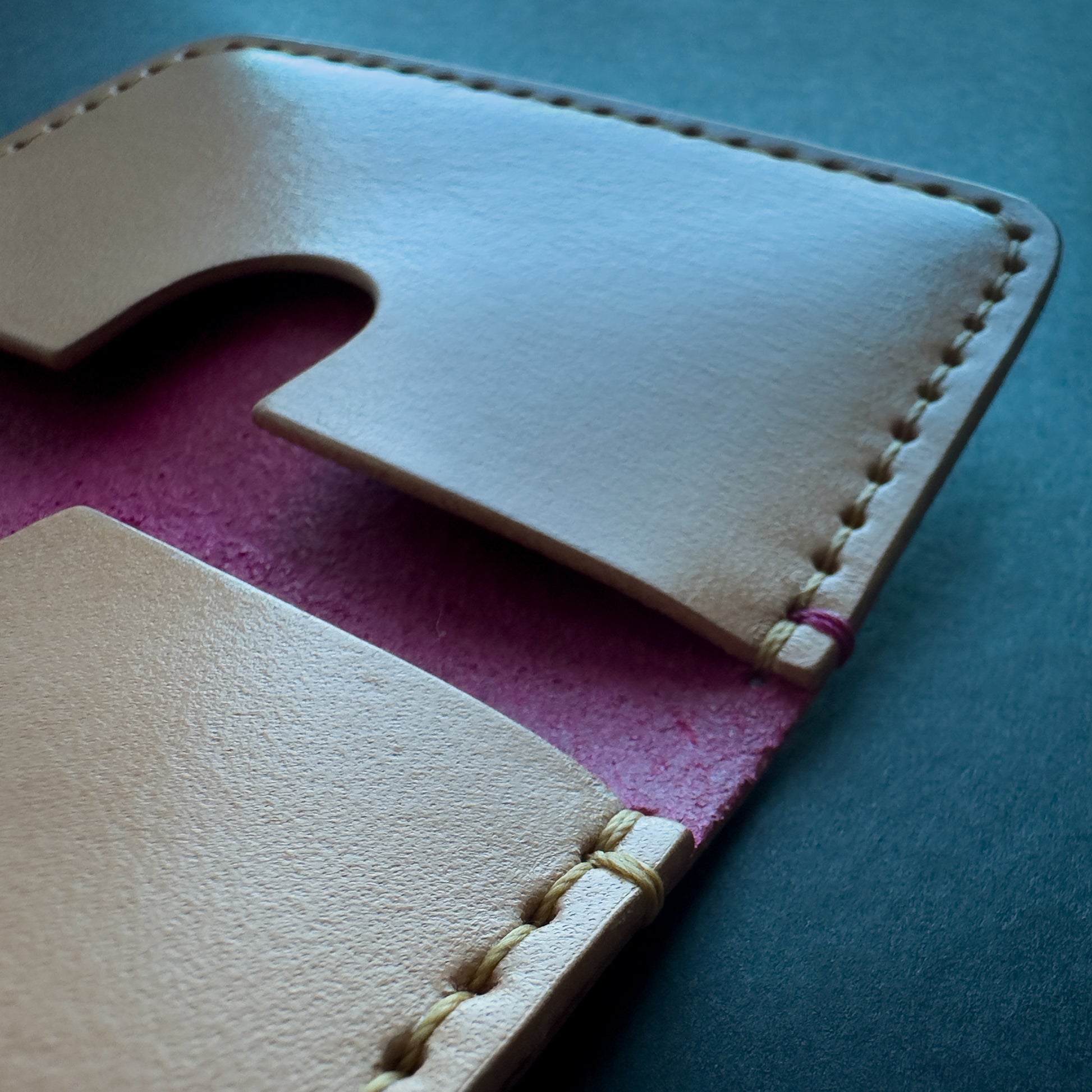 Minimalist Slim Leather Wallet Handmade in Canada