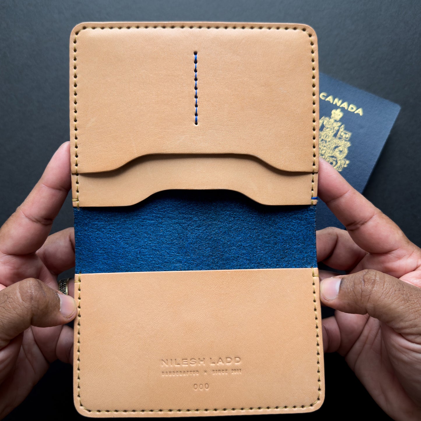 Passport Leather Wallet Handmade in Canada