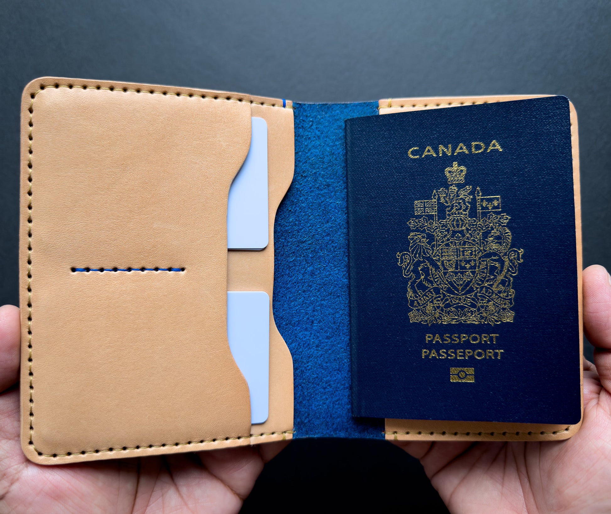 Passport Leather Wallet Handmade in Canada